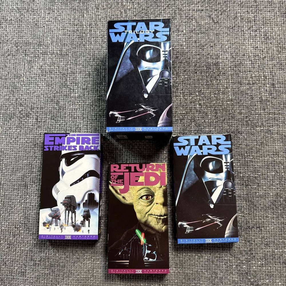 Star Wars Trilogy VHS Set 1995 THX Mastered A New Hope Empire Return of the Jedi